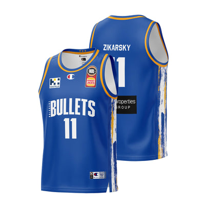 Brisbane Bullets 2023/24 Home Jersey - Zikarsky